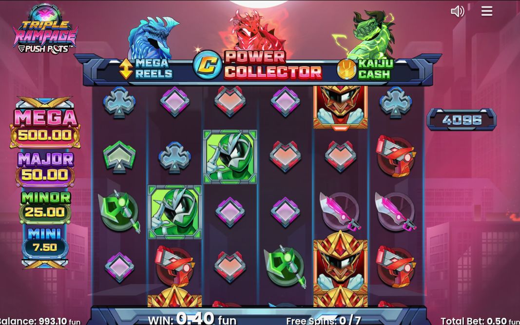 Free Spins-läge när bonusen är igång